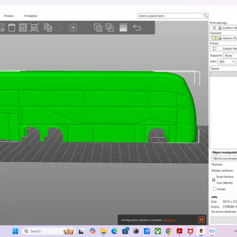 Scania double decker bus shell