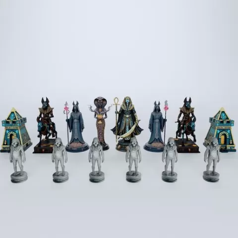 Egyptian Themed Chess Set