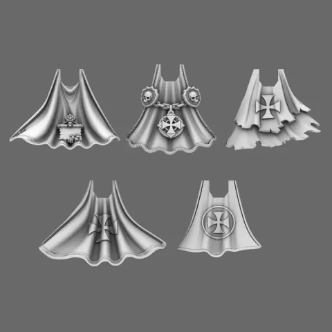 Crusader Knights Capes by BW Terrain & Forge