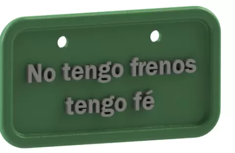 Custom bike plate 1