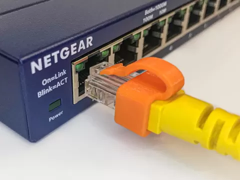 Ethernet | RJ45 clip to secure/repair/fix broken tab