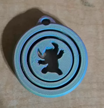 SPINNER KEYCHAIN STITCH v2.stl