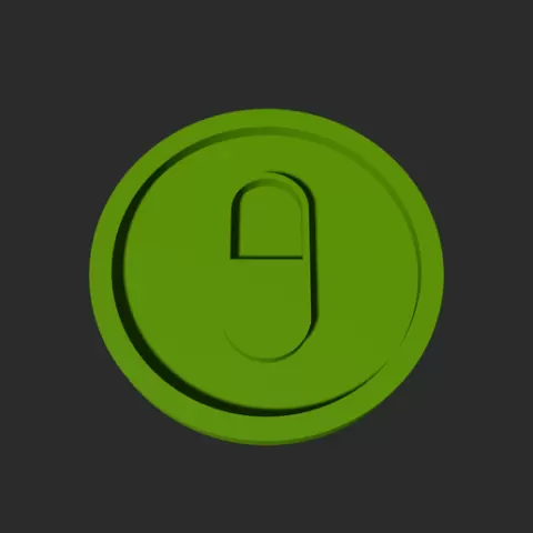 Pill Symbol Disc – 3D Printable Game Token
