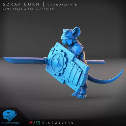 Scrap Born - Guardsman B by BlueWyvern