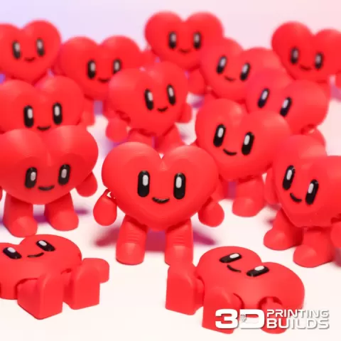 Flexi Heart Mini by 3D Printing Builds