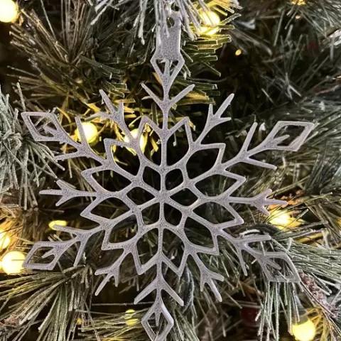 Snowflake Ornament Set - 4 Pack