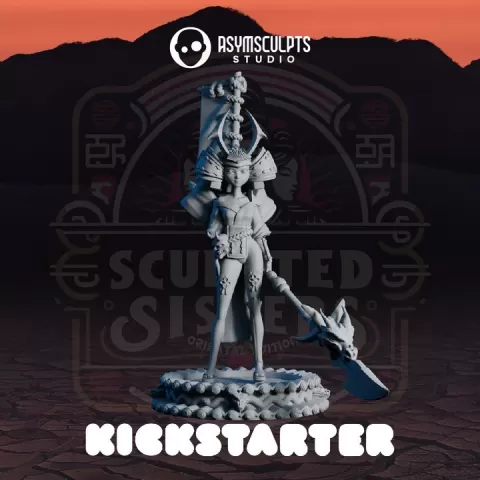 Spear and Fan Girl NSFW/SFW - Sculpted Sisters: Oriental Edition by AsymSculpts