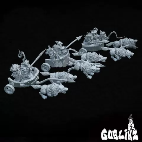 Goblin wolf chariots by Gublinz