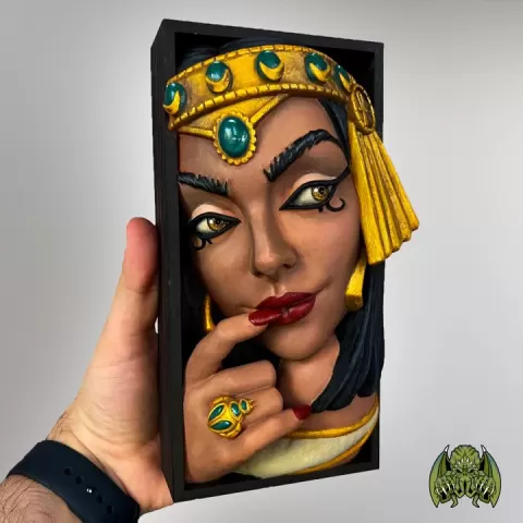 Cleopatra Booknook [FDM/Resin BOOK-NOOK] by Booknook of Madness