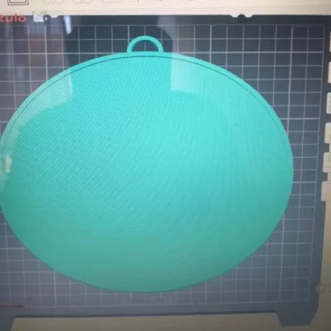ROUND BASE WITH HANGER FOR ORNAMENT