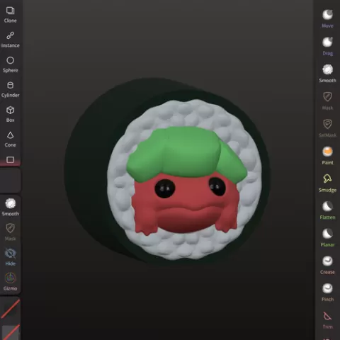 Sushi frog