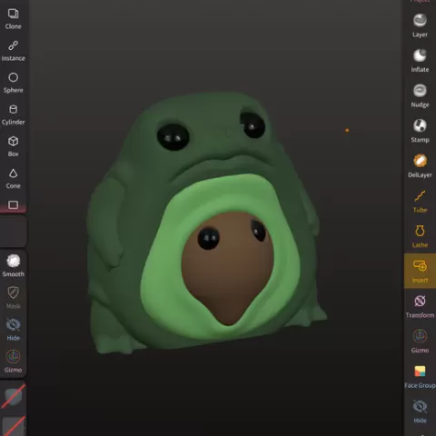 Avacado frog
