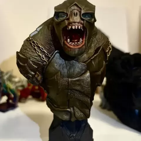 Lord Of The Rings Lotr Battle Troll Fan Art Collcetible Bust Geek Gift