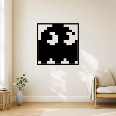 Pac-Man Inky Wall Art Framed