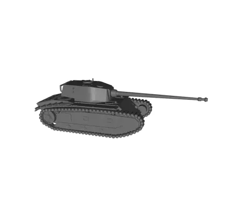 1/48 Scale France 1948 ARL-44 Heavy Tank 90mm gun.stl
