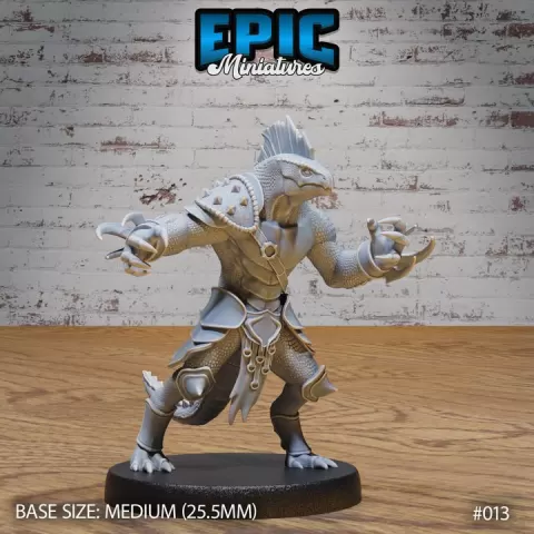 Lizard Folk Army Claws / Reptilian Humanoid / Lizardfolk Warrior / Lizard Men Fighter / Reptile Beast / Draconic Folk / Dragon Servant Creature by Epic-Miniatures