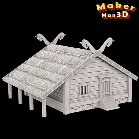 Thatchet house 3 by MakerMan3D