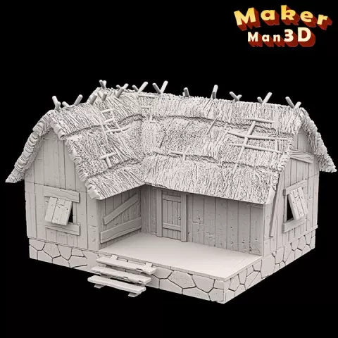 Thatchet House 1 by MakerMan3D