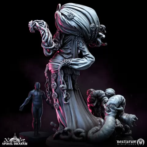 Jathedar Ambassador of the Spiral | Spiral Dharam | Cultist by Bestiarum Miniatures