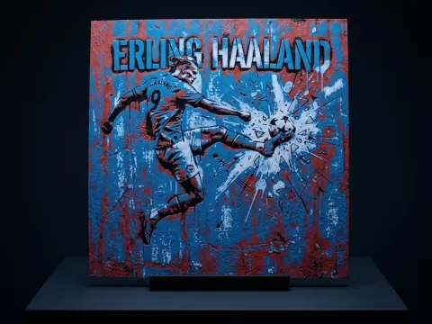 Erling Haaland Mural - Hueforge