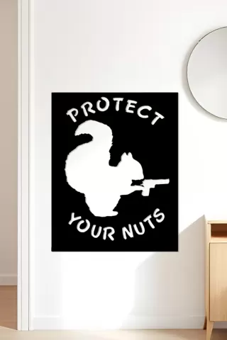 Squirrel Wall Art, Wall Decor, Home Decor