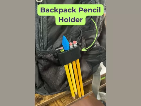 Backpack Pencil Holder | 4 & 8 Slot Variations