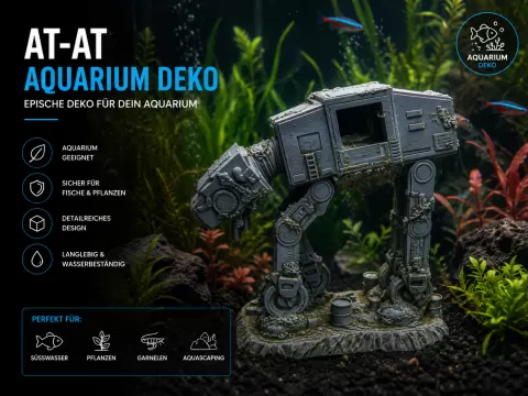 At At "Star Wars" Aquarium Deko Figur