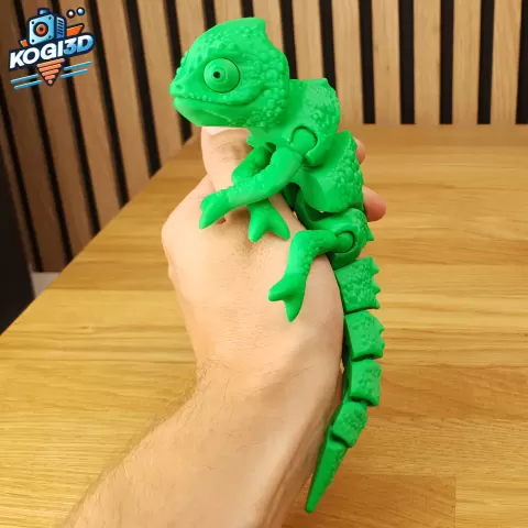 Print in Place Articulated Flexy Chameleon