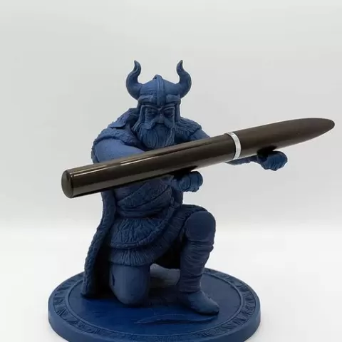 Kneeling Viking Pen Holder