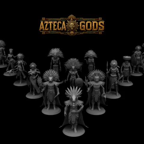 Miniarures - Azteca Gods by ocram3000