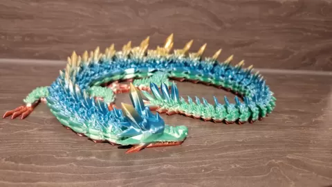 Articulated crystal dragon