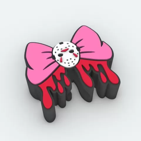Straw Topper JASON VOORHEES RIBBON Fits Standard & Stanley Straws | STL, 3MF pre-painted