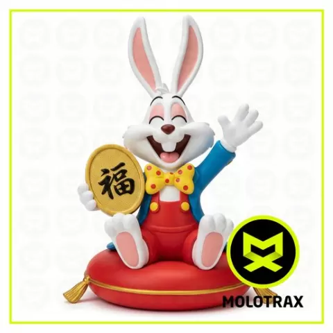 Lucky Roger Rabbit Disney Who Framed Roger Rabbit Cartoon Fortune (Fú) Maneki Neko 3D Model STL Print Ready Figurine