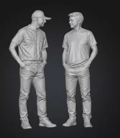 2 Casual Guys Talking STL