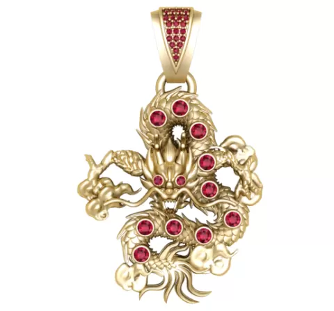 Dragon Pendant 3D Printable Model