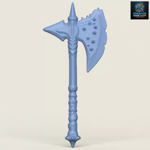 Traditional King Axe Print Ready 3D Model