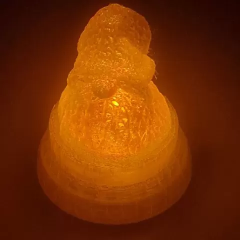 "Leuchtwichtel" - 3D-printed LED gnome as a tealight cover | Scandinavian Christmas decoration | Handmade from PLA