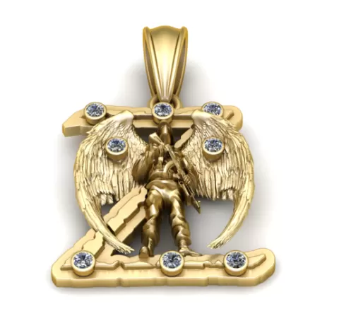 Angel Man Pendant 3D Printable Model