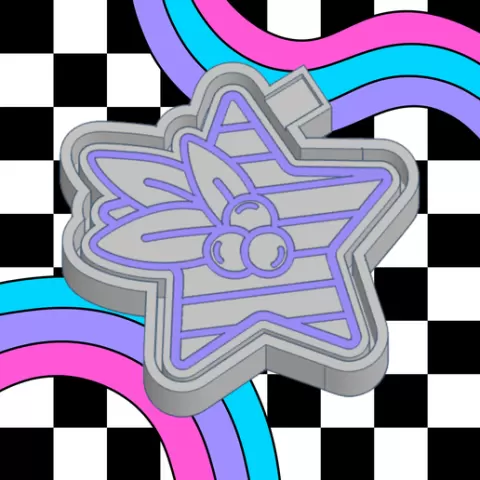 Mistletoe Star Freshie Mold STL