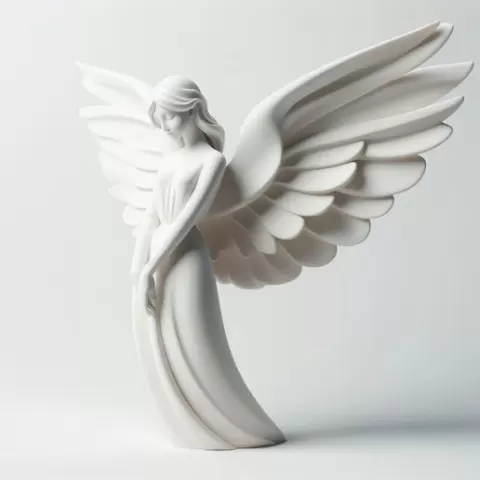 Standing Angel Fairy Statue | Elegant 3D Printed Showpiece | Fantasy Home Decor | Collectible Figurine