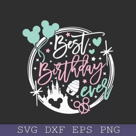 Best Birthday Ever SVG, Disney Magic Castle SVG, Family Trip Shirt SVG