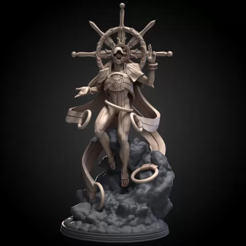 SAHAQIEL, ANGEL OF THE SKY STL (120MM SCALE) by Peter Mohrbacher
