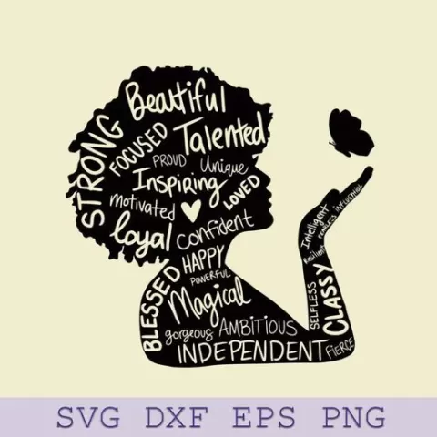 Black Woman SVG, Black Girl Magic SVG, Queen, Boss Lady SVG, Afro Lady Woman Shirts SVG