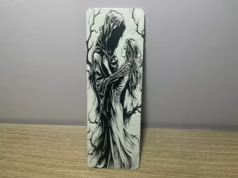 marcapáginas bailando con la muerte