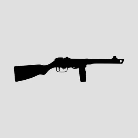 PPSH-41 Silhouette Wall Art