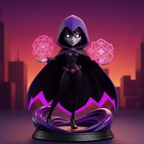 Ravena action chibi