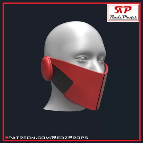 Red Widow Comic Mask Cosplay Prop