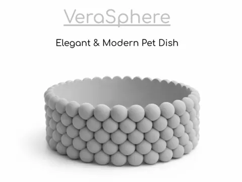 VeraSphere Elegant & Modern Pet Dish