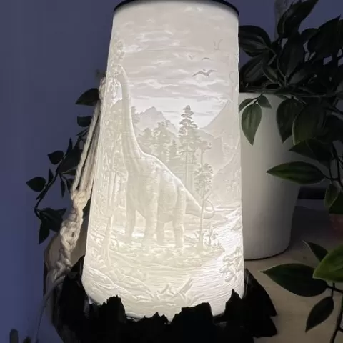 Dino Vulkan/ Lampe