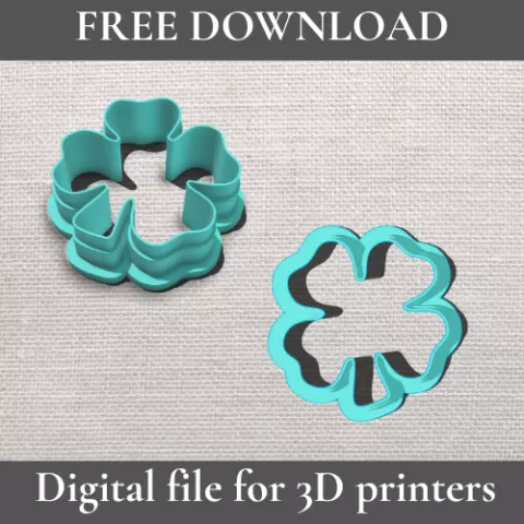 Polymer clay cutter - clover 35mm